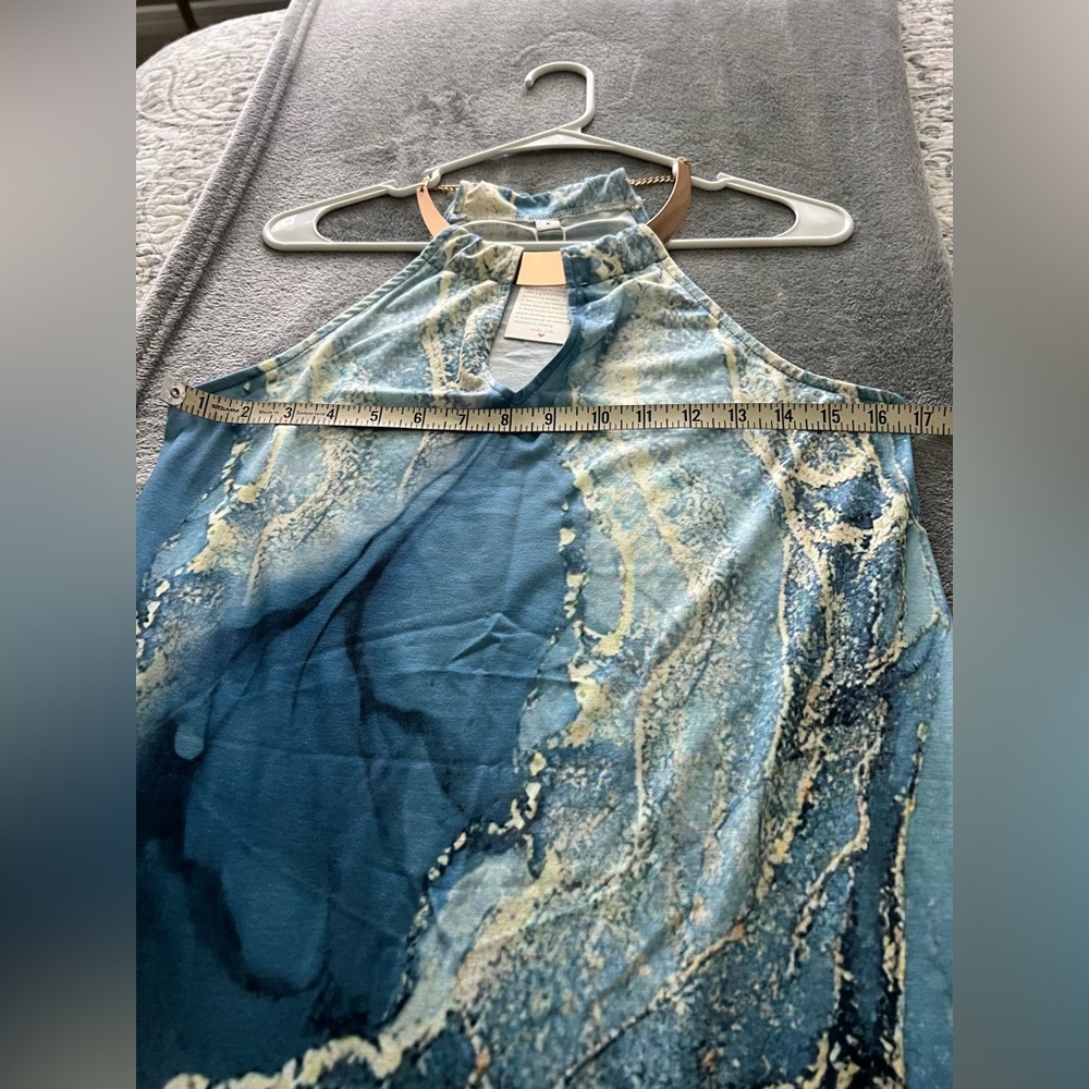 Blue Marble Halter Top